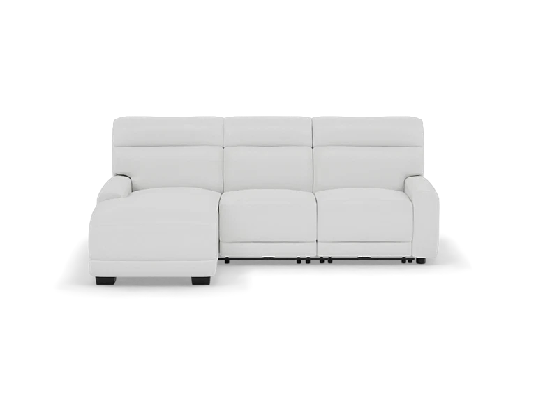 Morrow 3-Pc. Leather Fully Loaded Zero Gravity Reclining Chaise Sofa